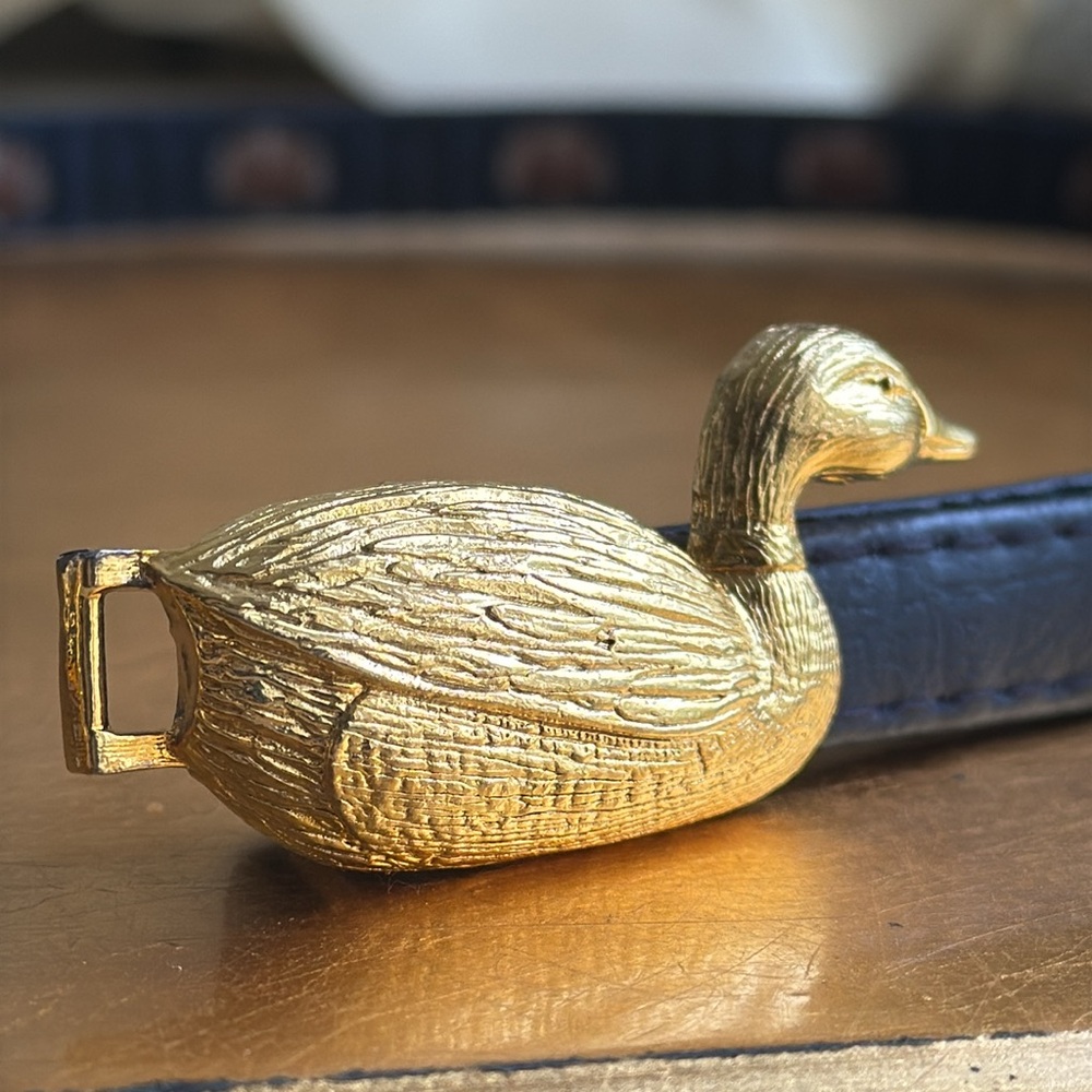 Vintage Dabbling Metal Ducks Belt - Picture 3 of 9